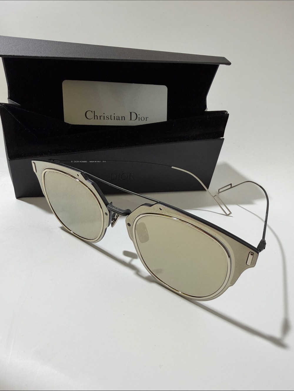 Dior Rimless Men's Glasses in Black and Silver - Picture 2 of 6